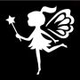 Glittertattoo Schablone Pretty Fairy (5er Pack)