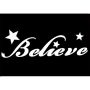 Glittertattoo Schablone Believe (5er Pack)