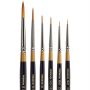 Kingart Original Gold® 9000 Serie, Goldenes Taklon rund, 6er-Set