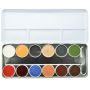 Kryolan Gummimaske Fett Palette 12 Farben ( B Palette)