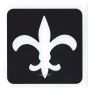 Glittertattoo Schablone Fleur De Lis (5er Pack)