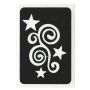 Glittertattoo Schablone Star Swirl (5er Pack) 