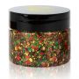 PXP Pressed Chunky Glitter Cream Big Rot-Gelb-Grün 40ml