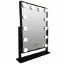 Metall-Hollywood-Spiegel LED Schwarz