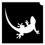 Glittertattoo Schablonen Tiny Gecko (5er Pack)