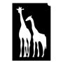 Glittertattoo Schablonen Giraffe (5er Pack)