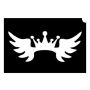 Glittertattoo Schablonen Crown Wings (5er Pack) (24223)