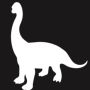 Glittertattoo Schablone Brontosaurus (5er Pack)