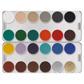 Kryolan Aquacolor K Grundpalette 24 Farben