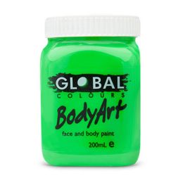 Global Face & BodyArt Liquid Paint UV Yellow 200ml