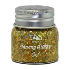 Tag Chunky Glitter Gel Dark Gold 20gr