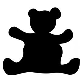 Glitter Tattoo Stencil Teddy Bear