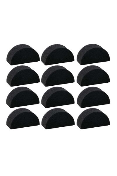 Gesichtsbemalung Schwämme Pre Cut Schwarz 12Pcs