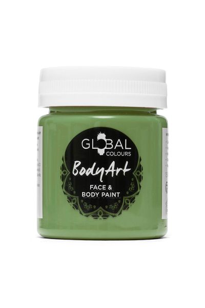 Global Bodyart Flüssigfarbe Olivgrün 45ml