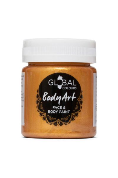 Global Bodyart Flüssigfarbe Metallic Gold 45ml