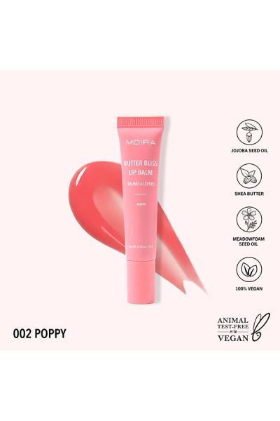 Moira Butter Bliss Lip Balm Poppy 02