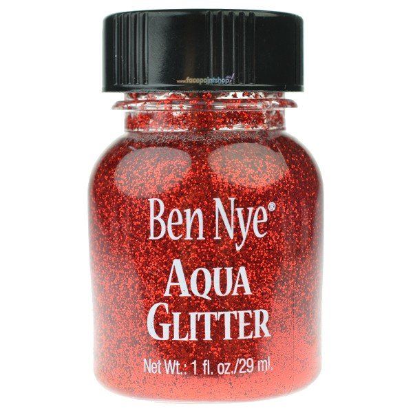 Ben Nye Aqua Glitter Rot