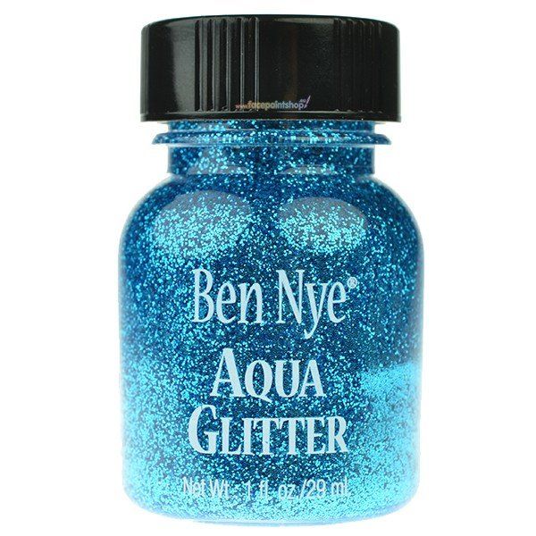 Ben Nye Aqua Glitter Blau