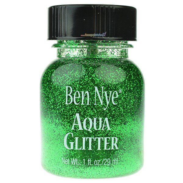 Ben Nye Aqua Glitter Neon Grün