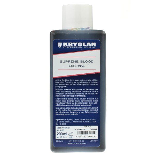 Kryolan Supreme Blut Extern Dunkel 200ml