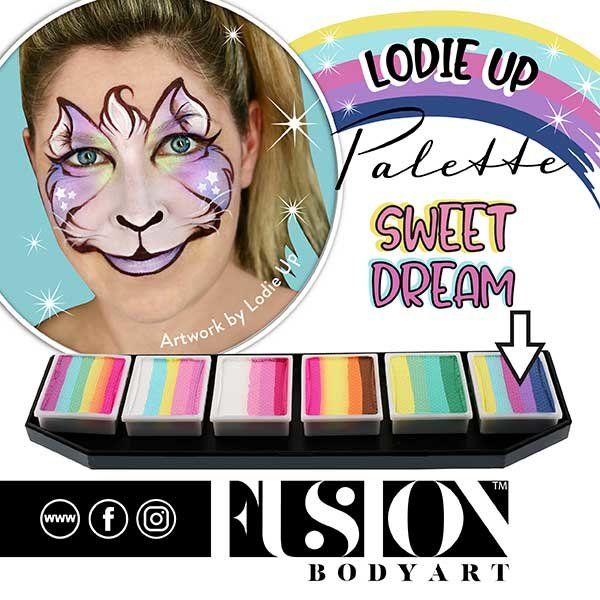 Fusion Lodie Up Cute Pastell Regenbogen Palette