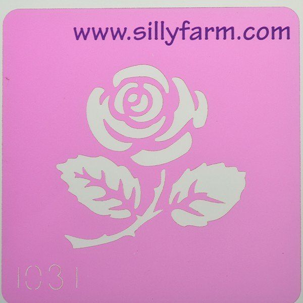 Silly Farm Schablone Rose