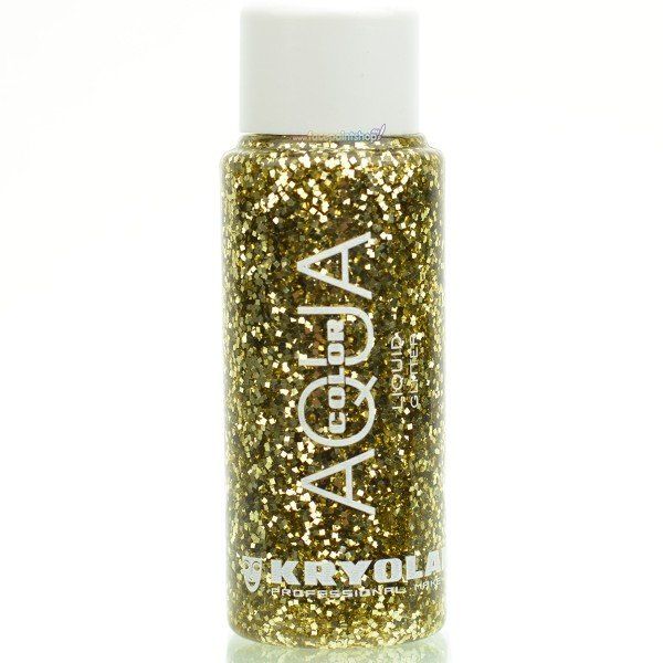 Kryolan Flüssigfarbe Aquacolor Glitter Gold