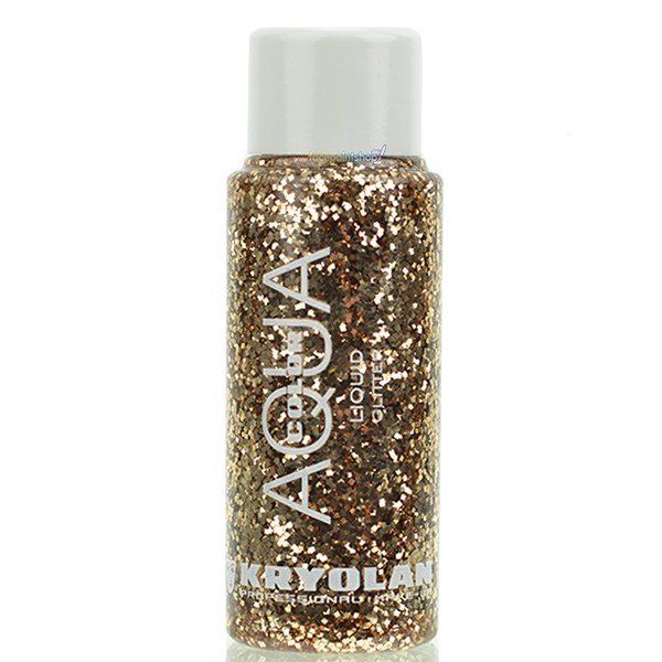 Kryolan Flüssig Aquacolor Glitter Hellbronze