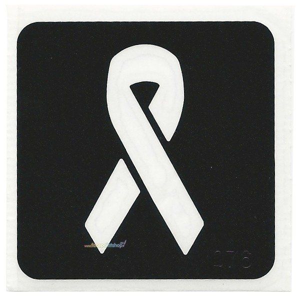 Glittertattoo Schablone Awareness Ribbon (5er Pack)