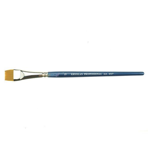 Kryolan Professioneller flacher Toraypinsel 4317