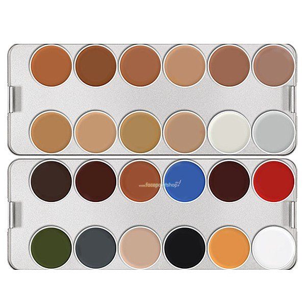 Kryolan Supracolor Palette 24 Farben (N Palette)