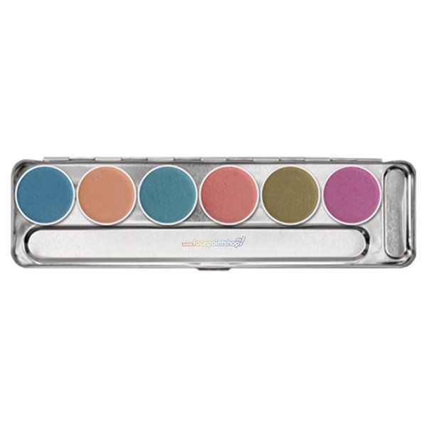 Kryolan Aquacolor Interferenz Palette 6 Farben