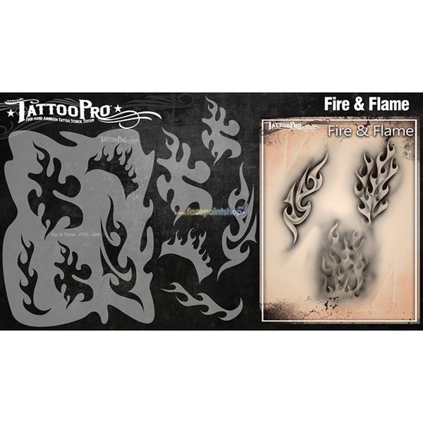 Wiser Airbrush Tattoo Feuer & Flamme