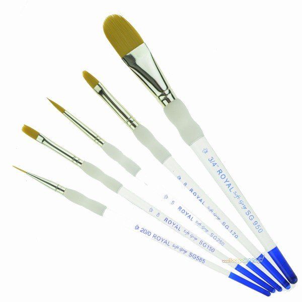 Royal Brush Soft Grip Set 5 Bürsten Sg301-3t