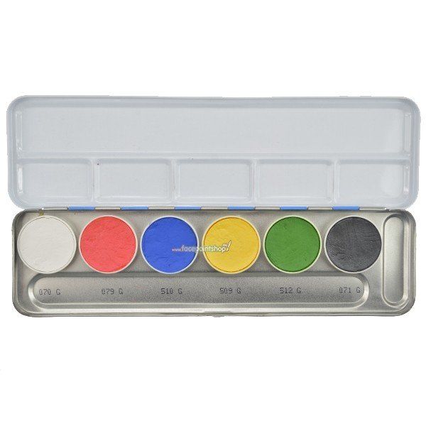 Kryolan Aquacolor Interferenz Palette Standard