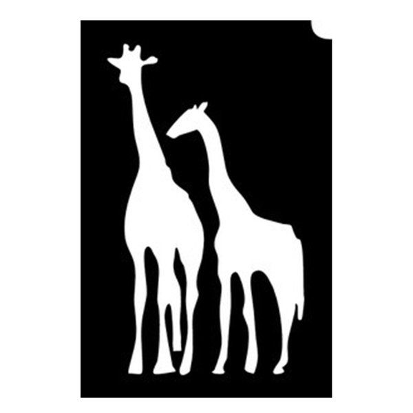 Glittertattoo Schablonen Giraffe (5er Pack)