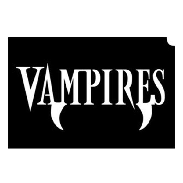 Glittertattoo Schablonen Vampire (5er Pack)