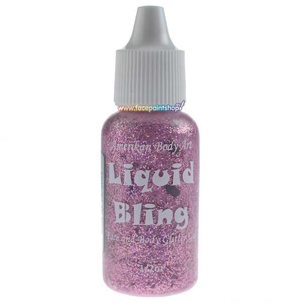 Amerikan Body Art Flüssigkeit Bling Tickled Pink 15ml