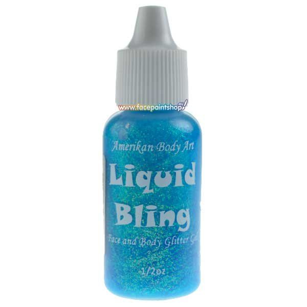 Amerikan Body Art Liquid Bling Gletscher Blau 15ml