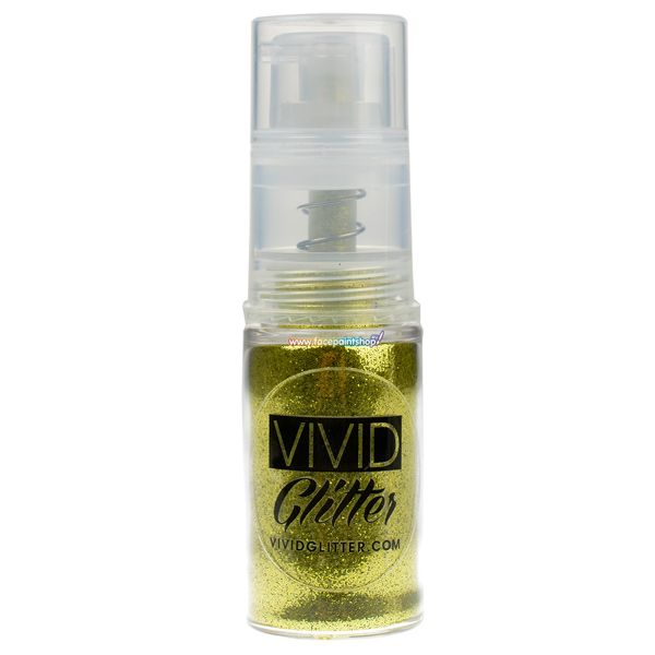 Vivid Glitter Fine Mist Pump Spray Gelbgold