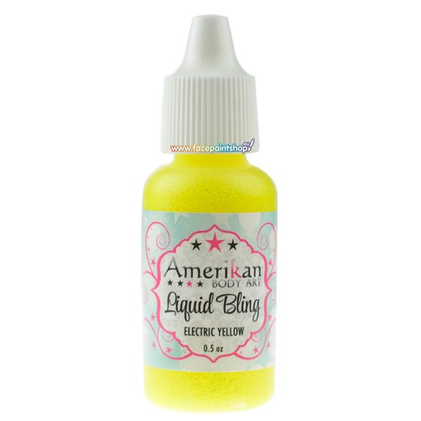 Amerikan Body Art Liquid Bling Elektrisch Gelb 15ml