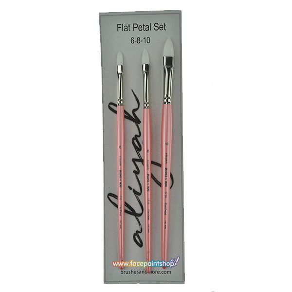 Aliyah Flat Petal Pinsel Set 3 Stück