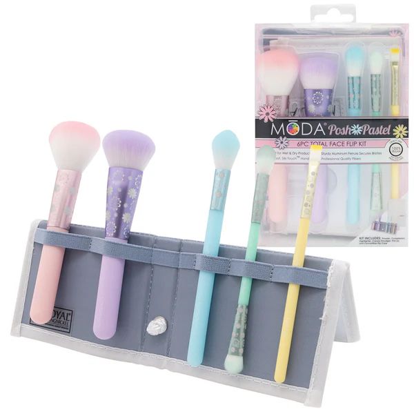 Moda Pinsel Pastell 6pc Gesicht Flip Kit