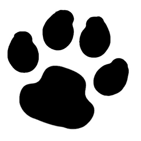 Glitter Tattoo Schablone Paw Print