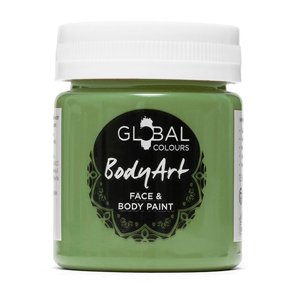 Global Bodyart Flüssigfarbe Olivgrün 45ml