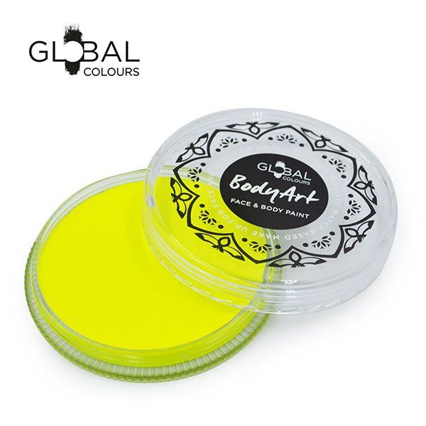 Global Face & Body Paint Neon Gelb 32gr