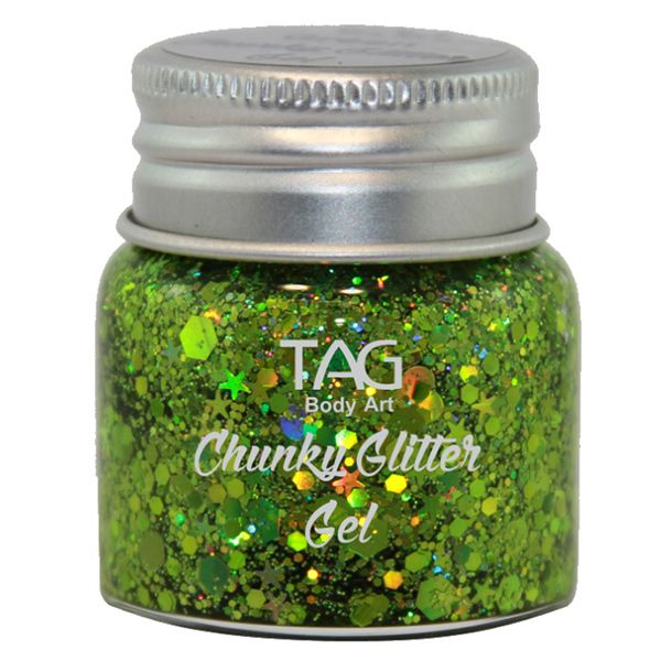 Tag Chunky Glitter Gel Grün