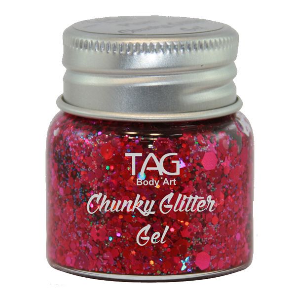 Tag Chunky Glitter Gel Pflaume