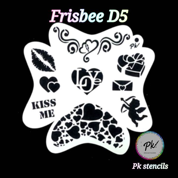 Frisbee Facepainting-Schablone D5