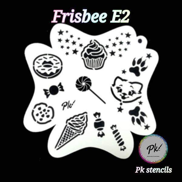 Frisbee-Facepainting-Schablone E2